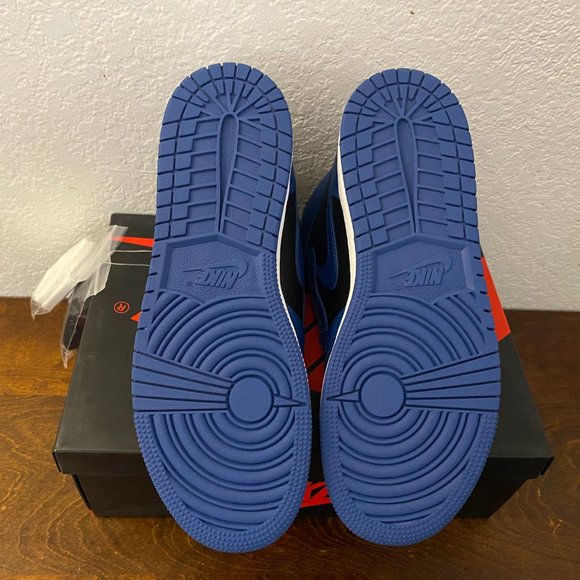 Air Jordan 1 High OG GS Dark Marina Blue Black 575441-404 5.5Y Women's Size 7 - Picture 5 of 7